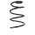 Suspension spring front axle coil spring Ø162mm SPIDAN for e.g. RENAULT Megane