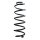 Suspension Spring Rear Axle Coil spring with constant wire diameter SPIDAN for e.g. CITROËN DS3
