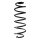 Suspension Spring Rear Axle Coil spring with constant wire diameter SPIDAN for e.g. CITROËN DS3