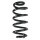 Suspension Spring Rear Axle Coil spring with constant wire diameter SPIDAN for e.g. AUDI A6 Avant
