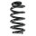 Suspension Spring Rear Axle Coil spring with constant wire diameter SPIDAN for e.g. AUDI A6