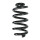 Suspension spring rear axle coil spring Ø130mm SPIDAN for e.g. AUDI A6