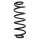 Suspension Spring Rear Axle Coil spring with constant wire diameter SPIDAN for e.g. VW Golf VI