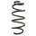 Suspension Spring Front Axle Coil spring with constant wire diameter SPIDAN for e.g. AUDI A3