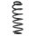 Suspension Spring Rear Axle Coil spring with constant wire diameter SPIDAN for SEAT Altea
