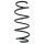 Suspension spring front axle coil spring Ø137mm SPIDAN for e.g. SEAT Cordoba