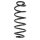 Suspension Spring Rear Axle Coil spring with constant wire diameter SPIDAN for e.g. SEAT Leon