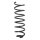 Suspension Spring Rear Axle Coil spring with constant wire diameter SPIDAN for SAAB 9-5 Kombi