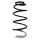 Suspension spring front axle coil spring Ø166mm SPIDAN for e.g. CITROËN