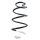 Suspension spring front axle coil spring Ø163mm SPIDAN for e.g. CITROËN