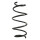 Suspension spring front axle coil spring Ø163mm SPIDAN for e.g. TOYOTA Auris