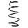 Suspension spring front axle coil spring Ø172mm SPIDAN for e.g. TOYOTA Avensis