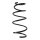Suspension spring front axle coil spring Ø172mm SPIDAN for e.g. TOYOTA Avensis