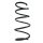 Suspension spring front axle coil spring Ø172mm SPIDAN for e.g. TOYOTA Avensis