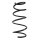 Suspension spring front axle coil spring Ø172mm SPIDAN for e.g. TOYOTA Avensis