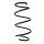 Suspension spring front axle coil spring Ø152mm SPIDAN for e.g. BMW 1 Series