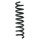 Suspension Spring Rear Axle Coil spring with constant wire diameter SPIDAN for e.g. BMW 1er