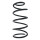 Suspension spring front axle coil spring Ø158mm SPIDAN for e.g. MAZDA 3