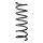 Suspension Spring Rear Axle Coil spring with constant wire diameter SPIDAN for MAZDA 3