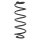 Suspension spring rear axle coil spring Ø101mm SPIDAN for SEAT Mii and others