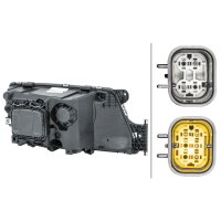 Main headlamp left 24 V PY21W Halogen HELLA