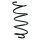 Suspension spring front axle coil spring Ø142mm SPIDAN for e.g. BMW 1 Series