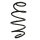 Suspension spring front axle coil spring Ø169mm SPIDAN for e.g. BMW X3