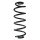 Suspension Spring Rear Axle Coil spring with constant wire diameter SPIDAN for e.g. AUDI A3