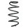 Suspension spring front axle coil spring Ø145mm SPIDAN for e.g. AUDI A3