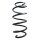Suspension spring front axle coil spring Ø145mm SPIDAN for AUDI A3 Cabriolet