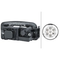 Main headlamp left 24 V H7/H7 halogen HELLA