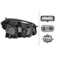 Headlamp left 12 V H7/H7 DE HELLA for NISSAN Qashqai +2 I...