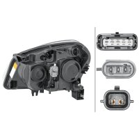 Main headlamp right 12 V H7/H7 halogen HELLA for NISSAN...