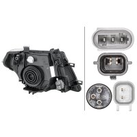 Main headlamp left 12 V H4 halogen HELLA for NISSAN NP300...