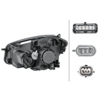 Main headlamp right 12 V D1S/H7 Xenon HELLA for e.g....