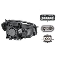 Left main headlight 12 V PY21W Xenon HELLA for NISSAN...