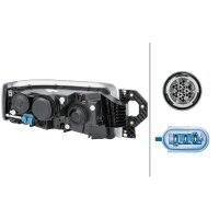 Main headlamp left 24 V H15 DE HELLA