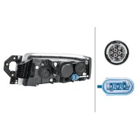 Main headlamp right 24 V W5W halogen HELLA