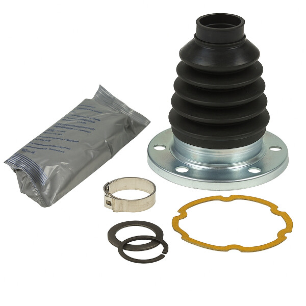 Faltenbalgsatz Antriebswelle TPE Ø28mm Gelenkscheibe +Fett SPIDAN für u.a. AUDI