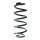 Suspension Spring Rear Axle Coil spring with constant wire diameter SPIDAN for AUDI TT