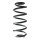 Suspension Spring Rear Axle Coil spring with constant wire diameter SPIDAN for AUDI TT