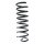 Suspension spring rear axle coil spring Ø103mm SPIDAN for e.g. DACIA Logan