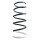Suspension spring rear axle coil spring Ø138mm SPIDAN for e.g. DACIA Duster