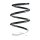 Suspension spring front axle coil spring Ø142mm SPIDAN for DACIA Sandero II