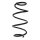 Suspension spring rear axle coil spring Ø150mm SPIDAN
