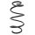 Suspension spring front axle coil spring Ø162mm SPIDAN for e.g. HYUNDAI i30