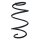 Suspension Spring Front Axle Coil spring with constant wire diameter SPIDAN for e.g. HYUNDAI i30