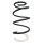 Suspension Spring Front Axle Coil spring with constant wire diameter SPIDAN for e.g. HYUNDAI iX35