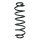 Suspension Spring Rear Axle Coil spring with constant wire diameter SPIDAN for e.g. CITROËN DS4