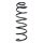 Suspension spring rear axle coil spring Ø127mm SPIDAN for CITROËN and others